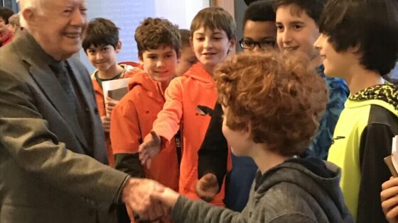 Image for TCS Atlanta Sixth Graders Met Former President and Mrs. Carter in 2017